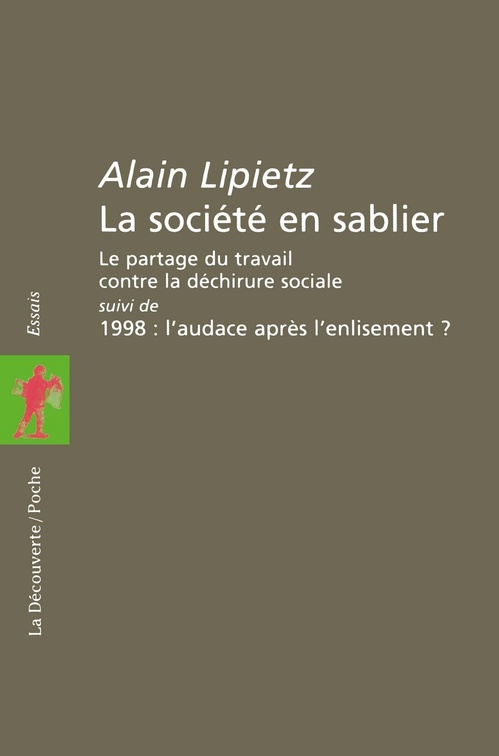 ebook cover of La société en sablier, by Alain Lipietz