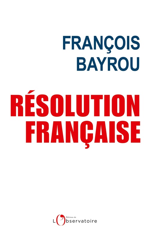 ebook cover of Résolution française, by François Bayrou