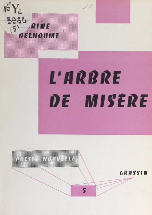 ebook cover of L'arbre de misère, by Marine Delhoume