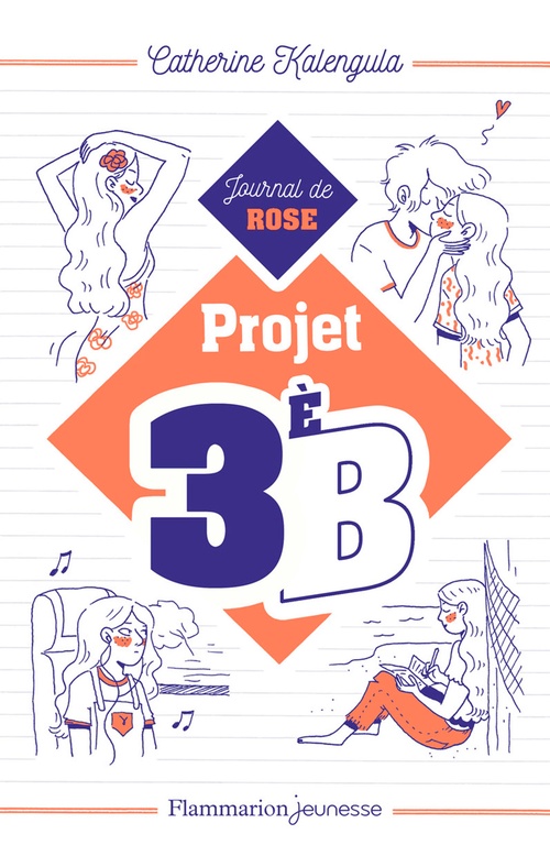 Couverture ebook de Projet 3e B (Tome 1) - Journal de Rose, de Kim Consigny, Catherine Kalengula