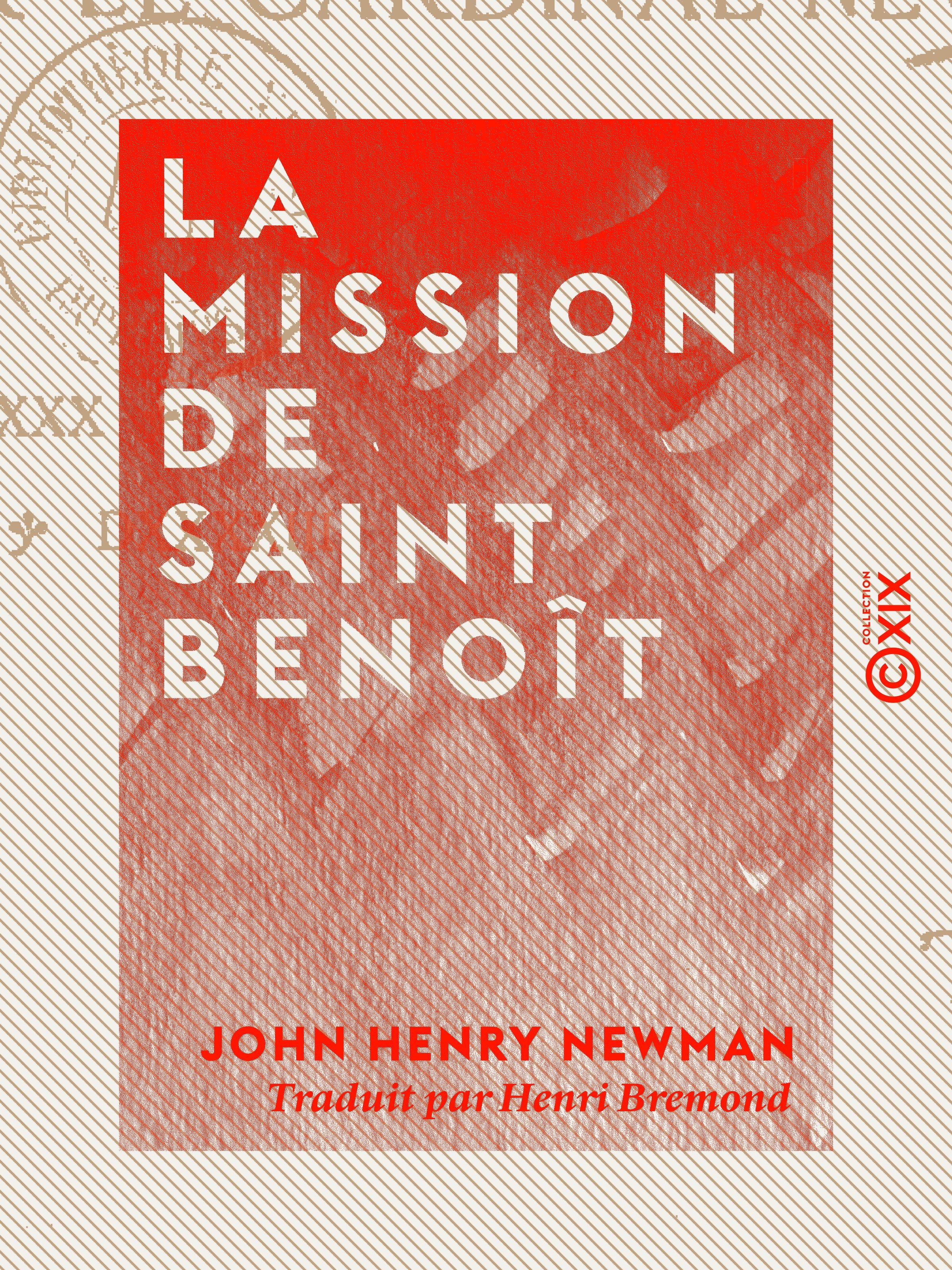 ebook cover of La Mission de saint Benoît, by John Henry Newman