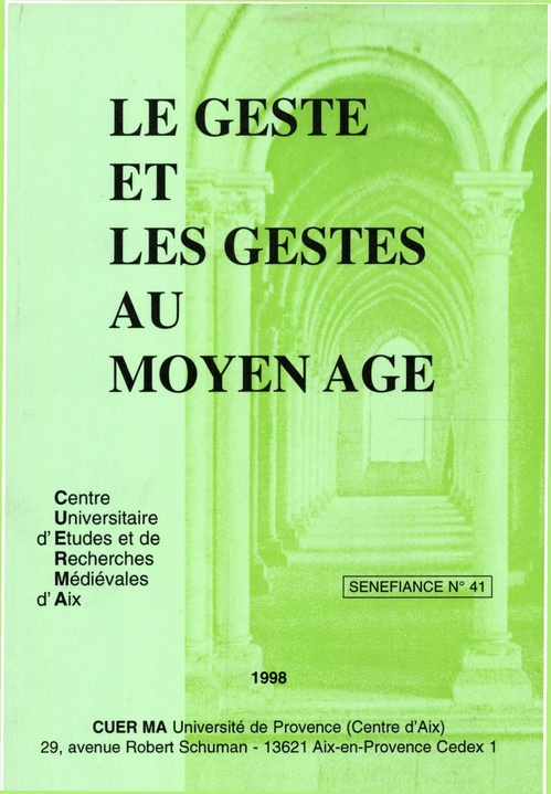 Couverture ebook de Le geste et les gestes au Moyen Âge, de Hatem Akkari, Jean Arrouye, Robert Baudry, Roger Bellon, Béatrice Beys, Jean-Claude Bibolet, Carine Bouillot, Danielle B