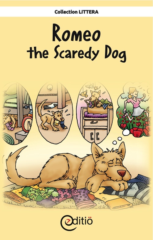 ebook cover of Romeo the Scaredy Dog, by Andree Thibeault