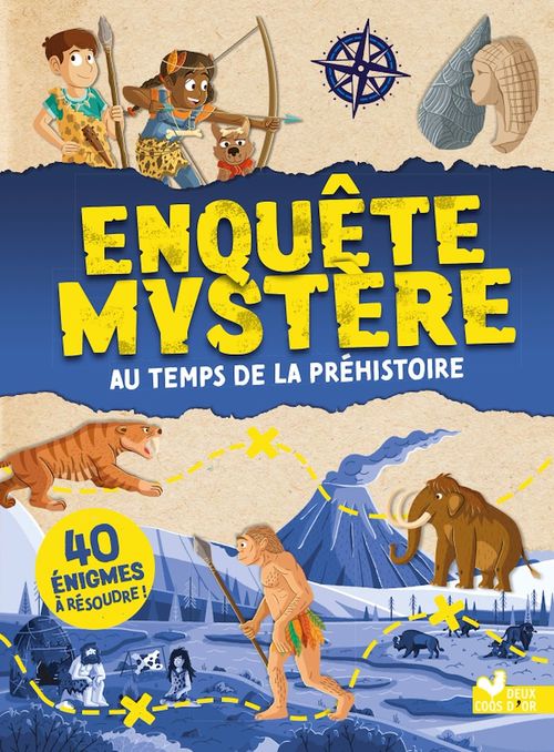 Couverture ebook de Enquête mystère - au temps de la Préhistoire, de Catherine Mollica