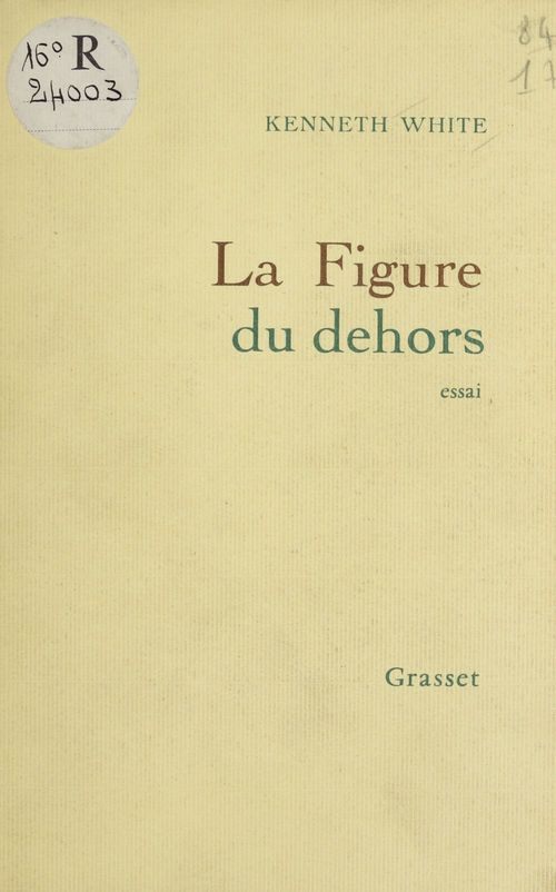 Couverture ebook de La Figure du dehors, de Kenneth White