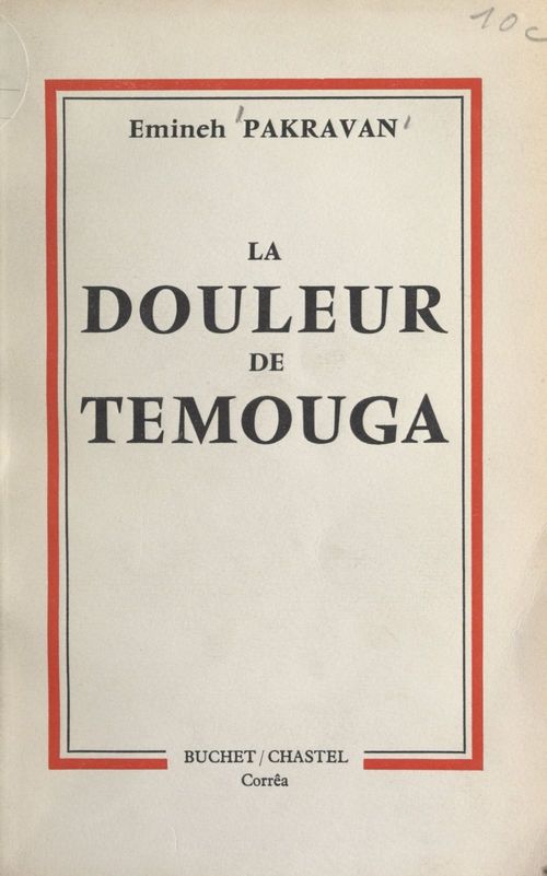 Couverture ebook de La douleur de Temouga, de Emineh Pakravan