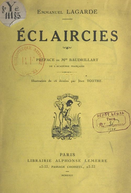 Couverture ebook de Éclaircies, de Emmanuel Lagarde
