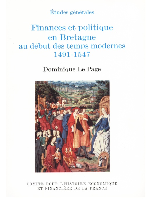 Couverture ebook de Finances et politique en Bretagne, de Dominique le Page