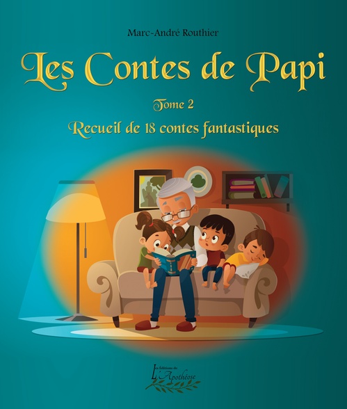 Couverture ebook de Les contes de Papi tome 2, de Marc-André Routhier