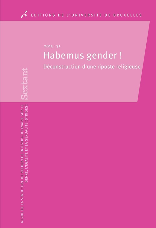 ebook cover of Habemus gender, by Valérie Piette, Sophie Van Der Dussen, David Paternotte