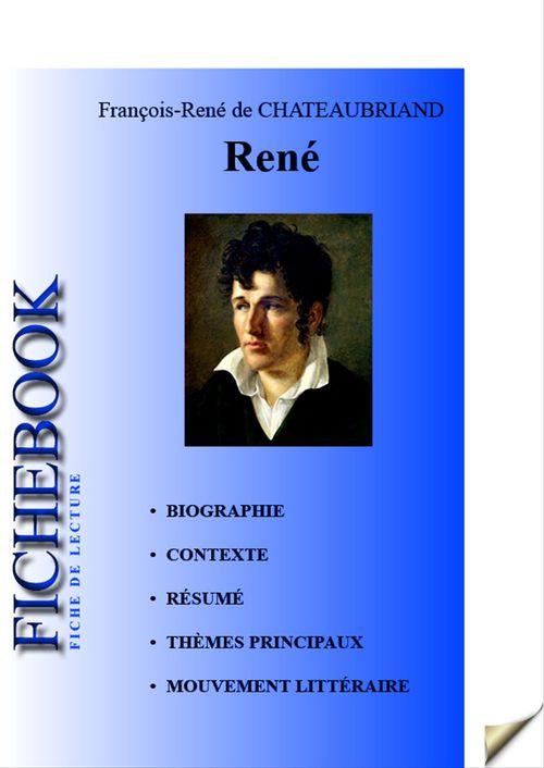 ebook cover of Fiche de lecture René, by François-René de Chateaubriand