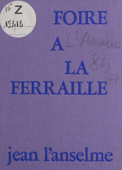 ebook cover of La foire à la ferraille, by Jean L'Anselme