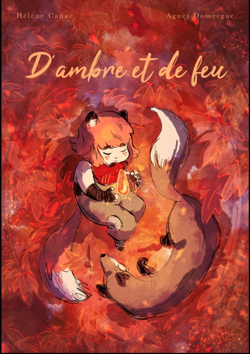 ebook cover of D'Ambre et de feu, by Hélène Canac, Agnès Domergue