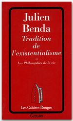 Couverture ebook de Tradition de l'existentialisme, de Julien Benda