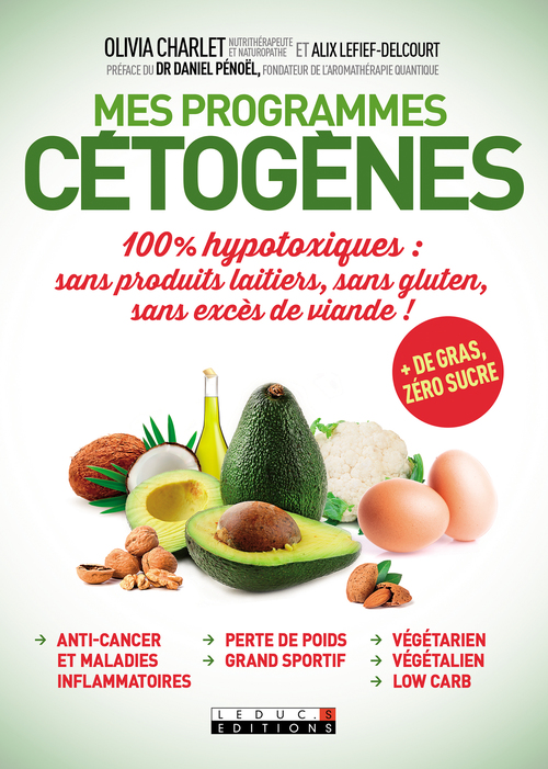 Couverture ebook de Mes programmes cétogènes, de Olivia Charlet, Alix Lefief-Delcourt