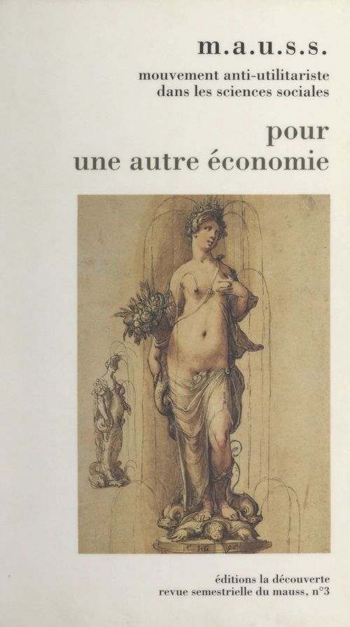 ebook cover of Pour une autre économie, by Mauss