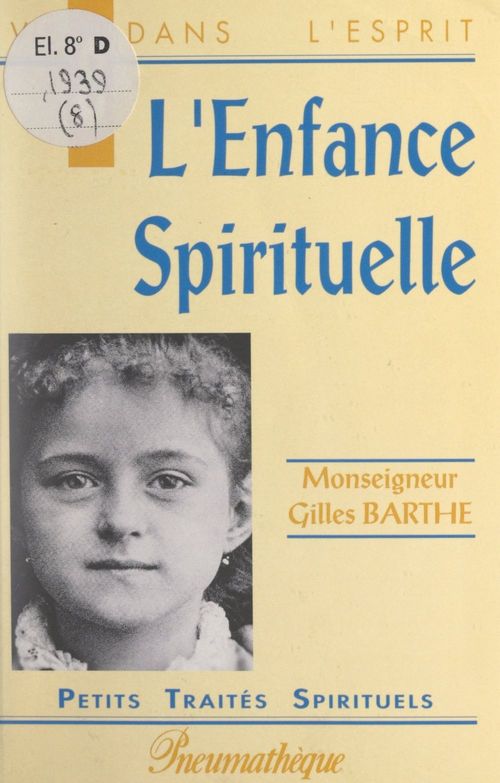 ebook cover of L'enfance spirituelle, by Gilles Barthe