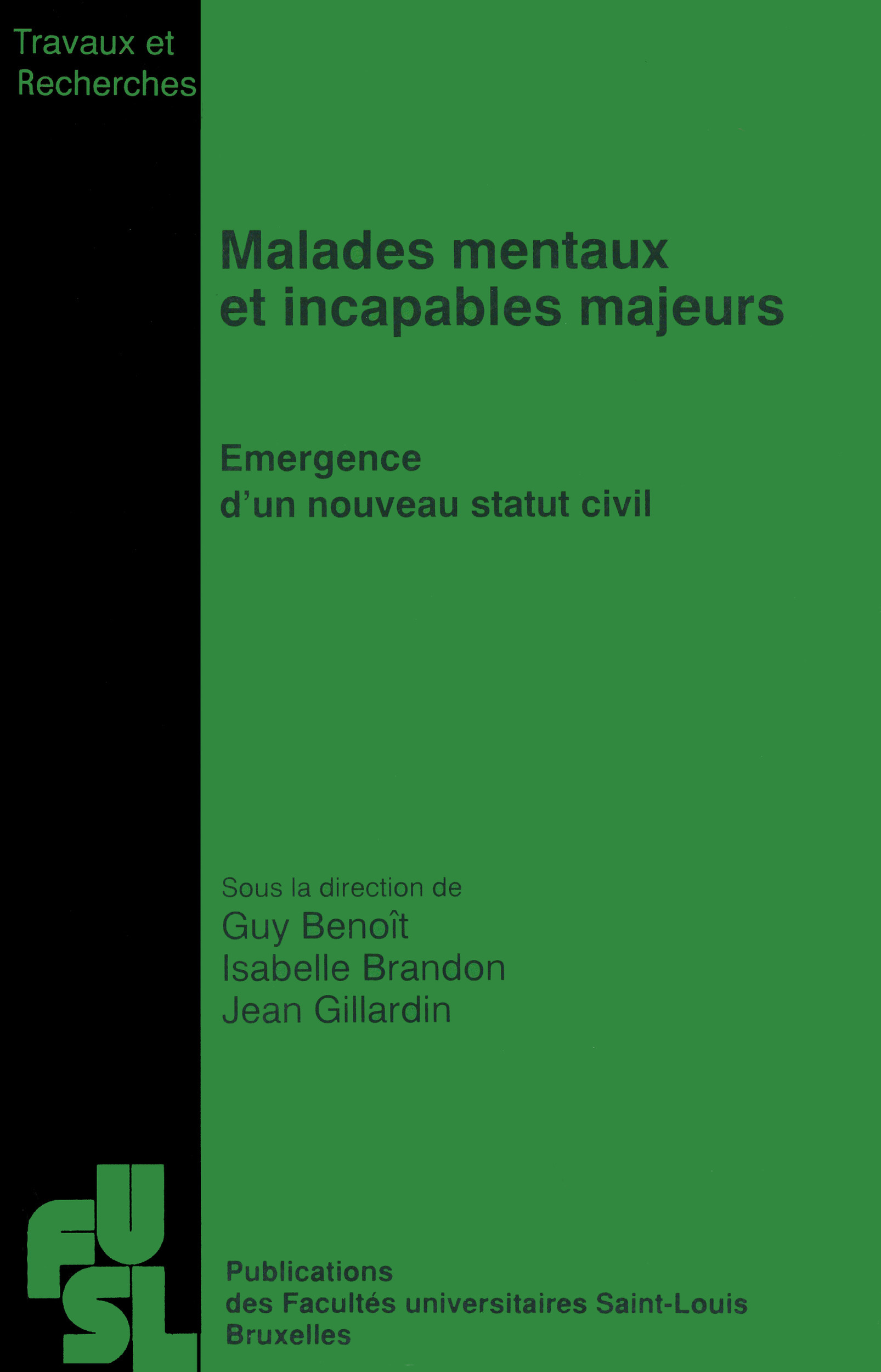 ebook cover of Malades mentaux et incapables majeurs, by