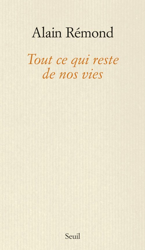 Couverture ebook de Tout ce qui reste de nos vies, de Alain Rémond