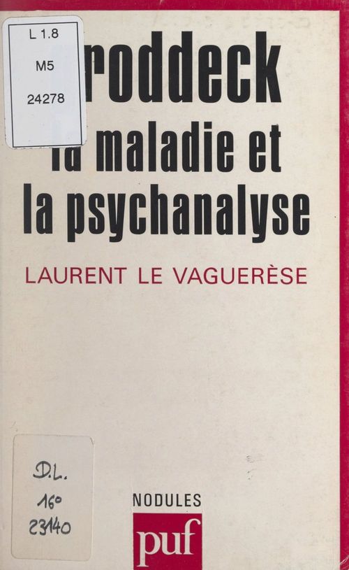 ebook cover of Groddeck, by Laurent Le vaguerèse