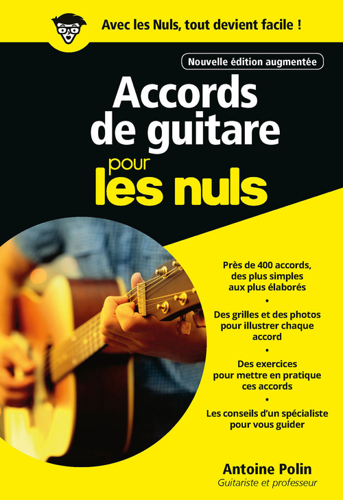 Couverture ebook de Accords de guitare Pour les Nuls, 3e édition, de Antoine Polin