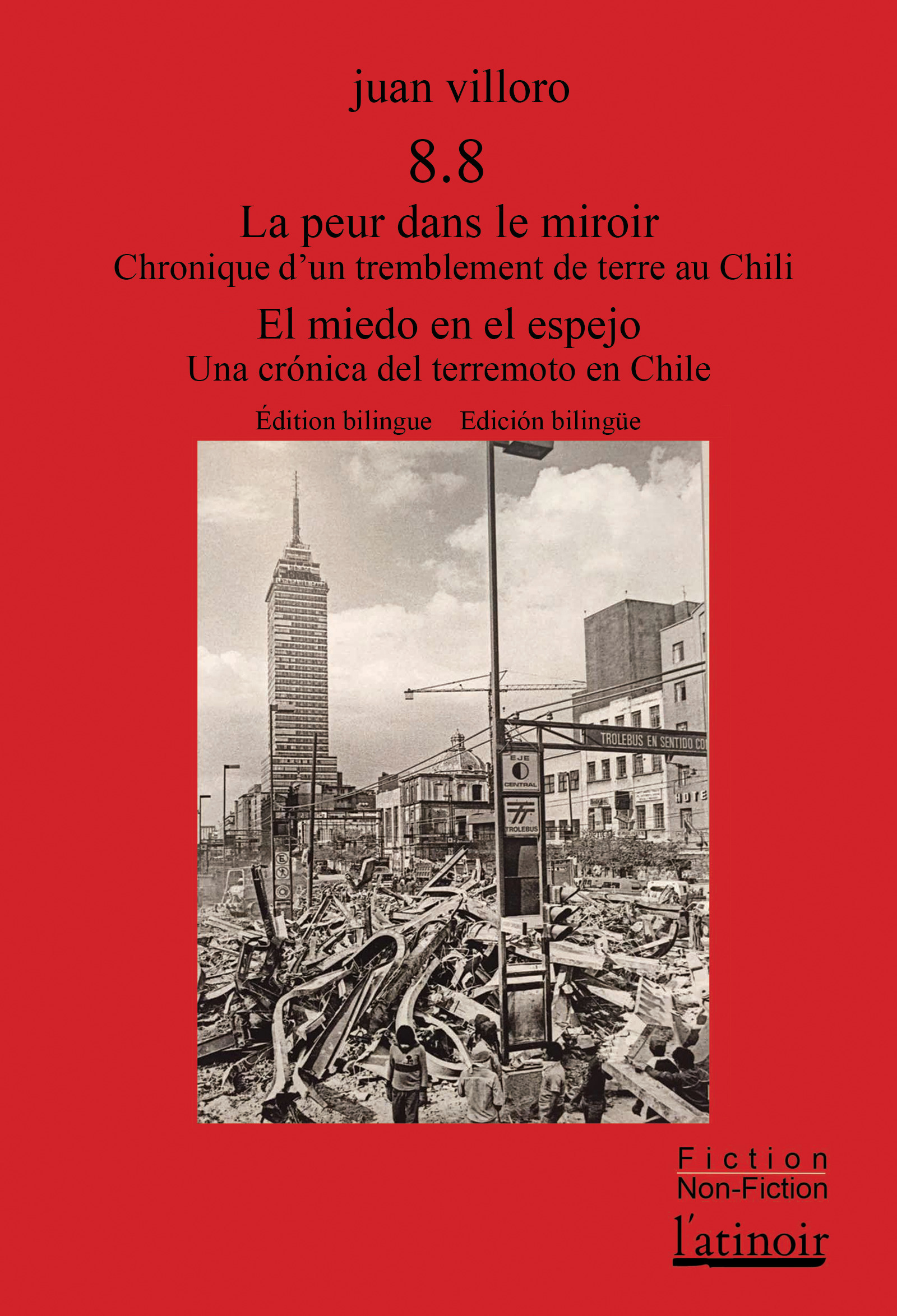 ebook cover of 8.8 La peur dans le miroir  8.8 El miedo en el espejo, by Juan Villoro