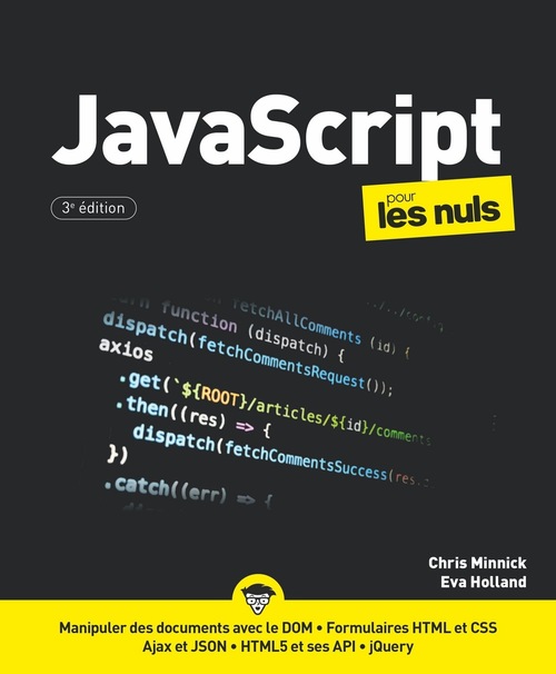 ebook cover of JavaScript 3e édition Pour les Nuls, by Eva Holland, Chris Minnick