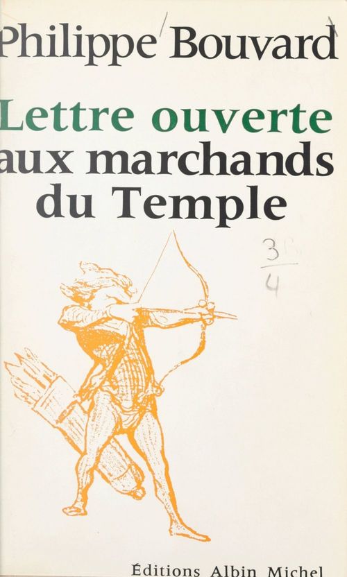 ebook cover of Lettre ouverte aux marchands du temple, by Philippe Bouvard