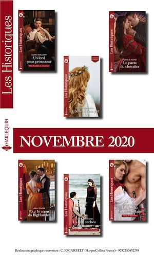 Couverture ebook de Pack mensuel Les Historiques : 6 romans (Novembre 2020), de Collectif