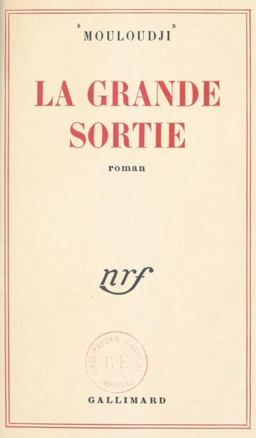 ebook cover of La grande sortie, by Marcel Mouloudji