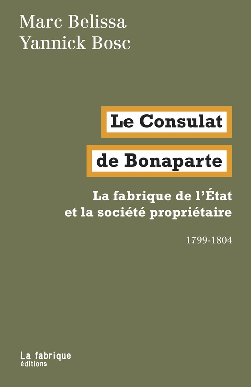 Couverture ebook de Le Consulat de Bonaparte, de Marc Belissa