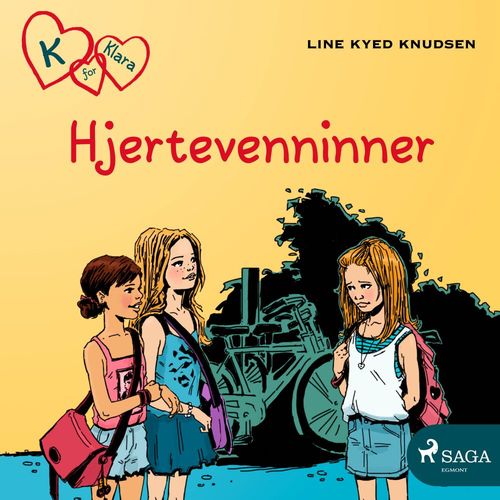 audiobook cover of K for Klara 1 - Hjertevenninner, by Line Kyed Knudsen