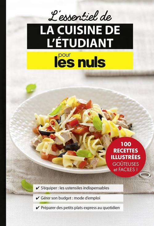 Couverture ebook de Les essentiels de la cuisine de l'étudiant pour les Nuls, de Héloïse Martel