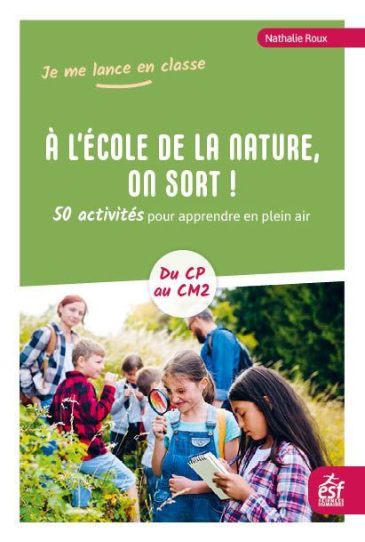 Couverture ebook de A l'école de la nature, on sort !, de Nathalie Roux