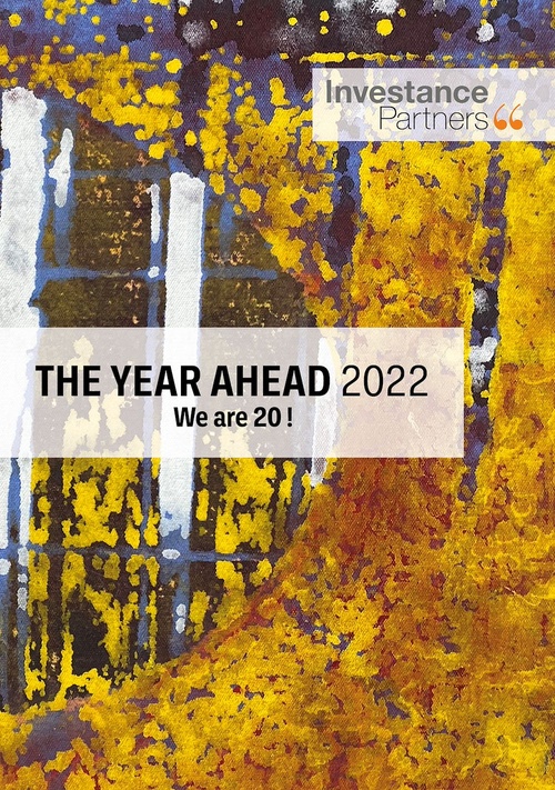 ebook cover of The year ahead 2022, by Investance Partners