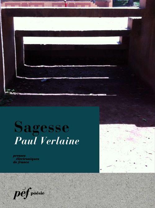 ebook cover of Sagesse, by Paul Verlaine