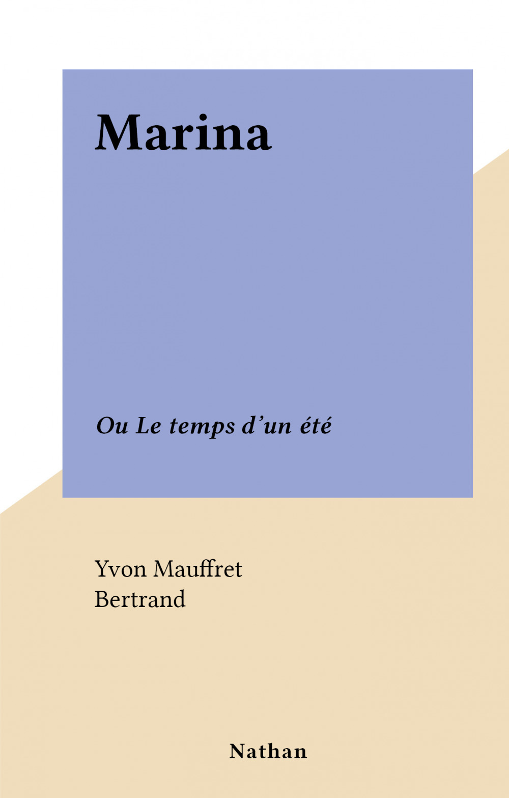 ebook cover of Marina, by Yvon Mauffret