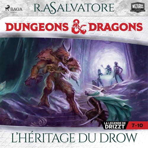 audiobook cover of Compilation Dungeons & Dragons 7-10 : L´Héritage du Drow, by R.A. Salvatore