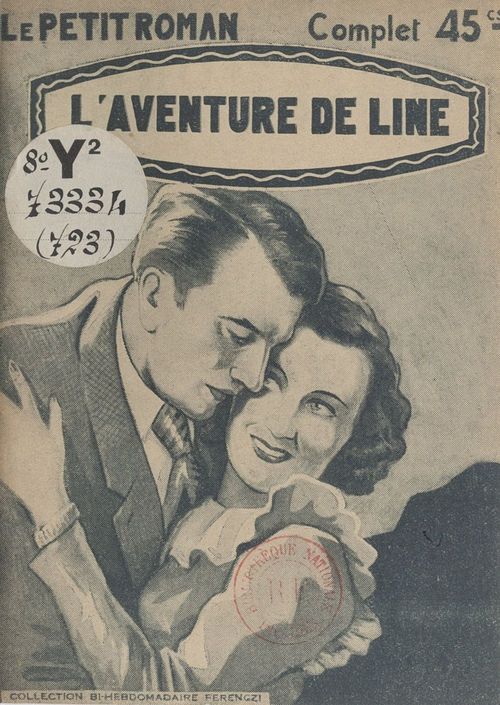 Couverture ebook de L'aventure de Line, de Anny Lorn