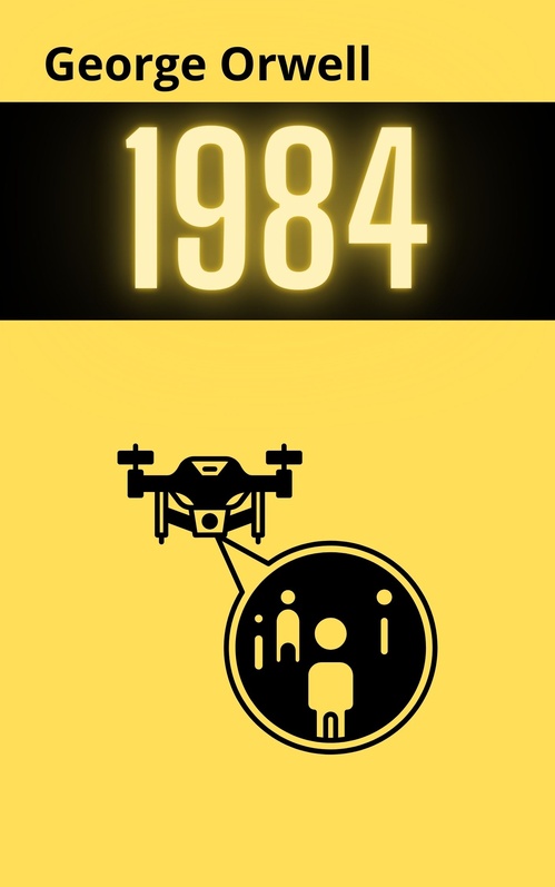 ebook cover of 1984, by George Orwell