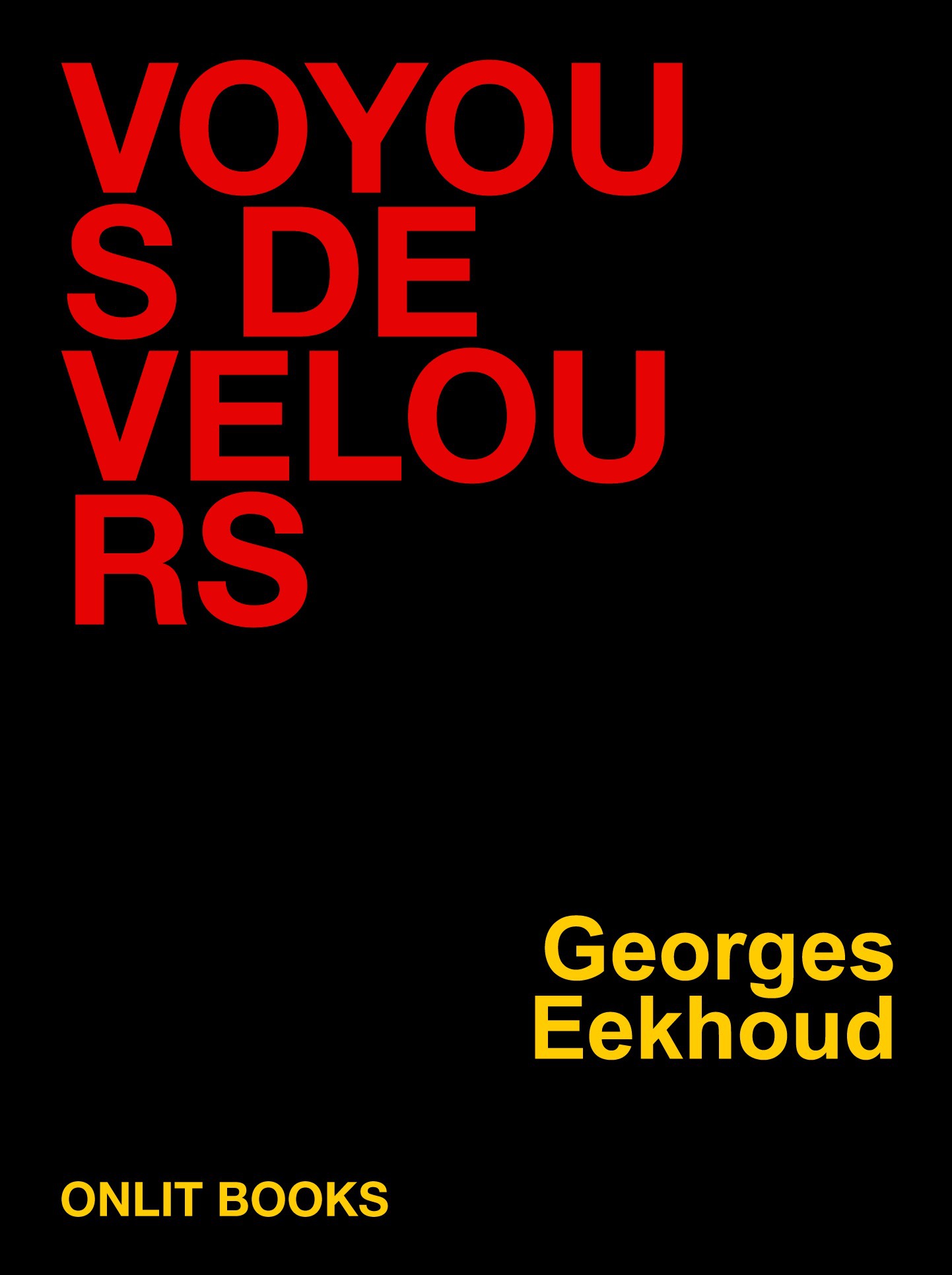 Couverture ebook de Voyous de velours, de Georges Eekhoud