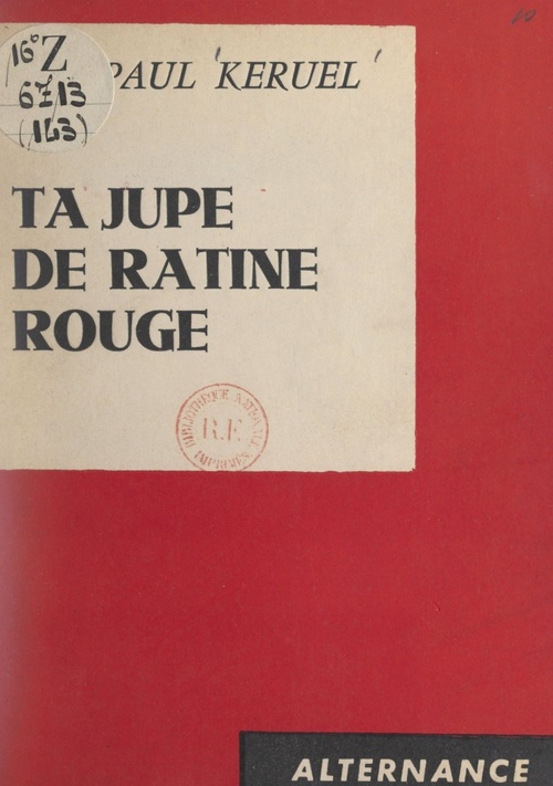 ebook cover of Ta jupe de ratine rouge, by Paul Keruel
