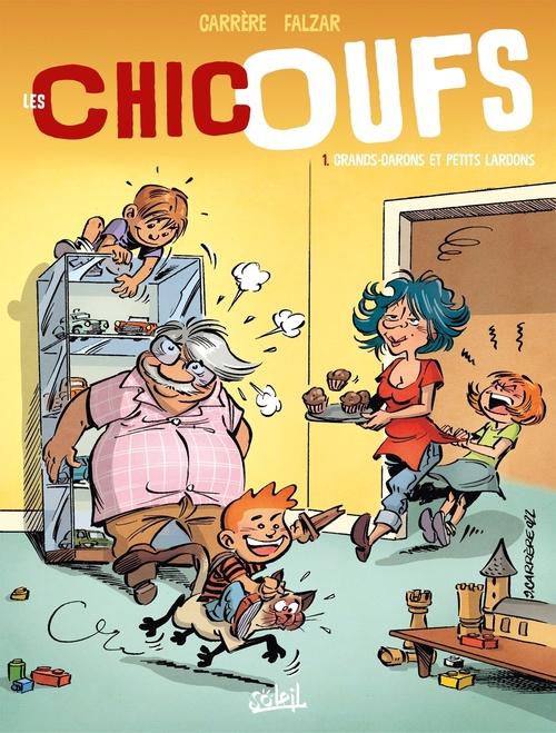 ebook cover of Les Chicoufs T01 - Grands-darons et petits lardons, by Falzar