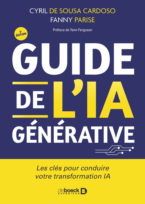 Couverture ebook de Guide de l´IA générative, de Cyril de Sousa Cardoso, Fanny Parise