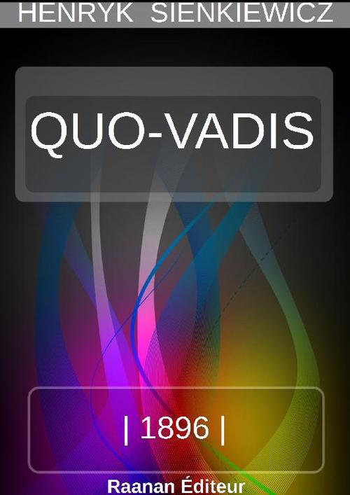 ebook cover of QUO VADIS, by Henryk Sienkiewicz