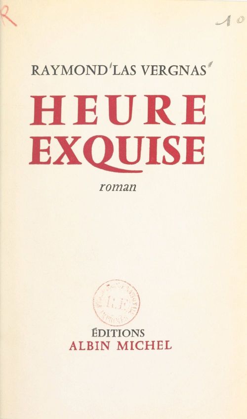 Couverture ebook de Heure exquise, de Raymond Las Vergnas