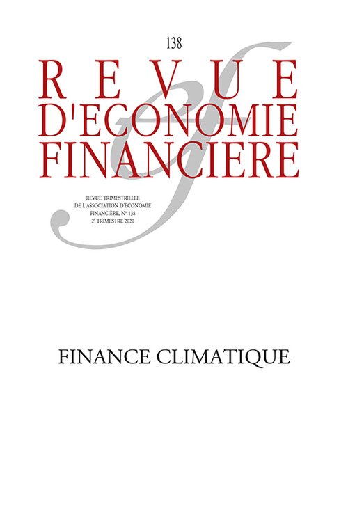 Couverture ebook de Finance climatique, de