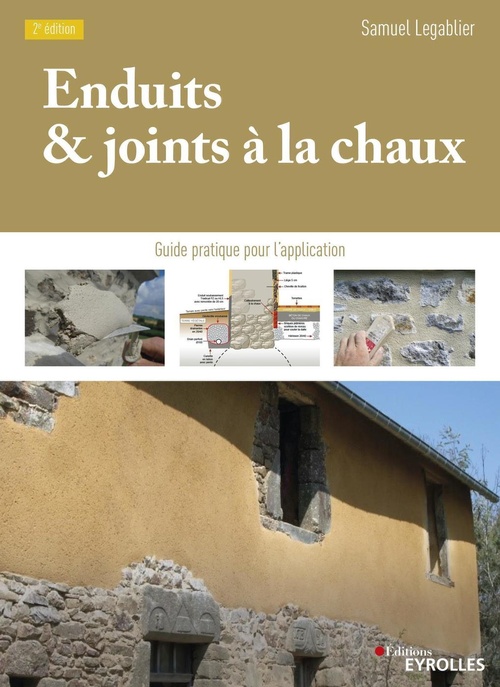 Couverture ebook de Enduits et joints à la chaux, de Samuel Legablier