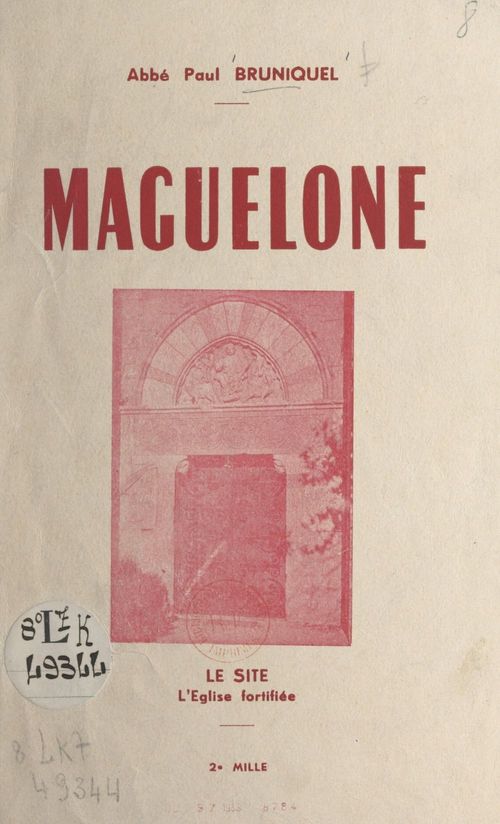 Couverture ebook de Maguelone, de Paul Bruniquel