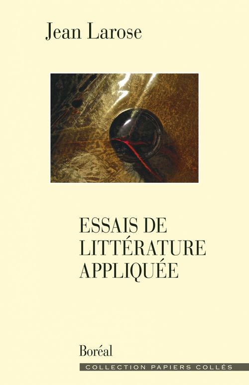 ebook cover of Essais de littérature appliquée, by Jean Larose